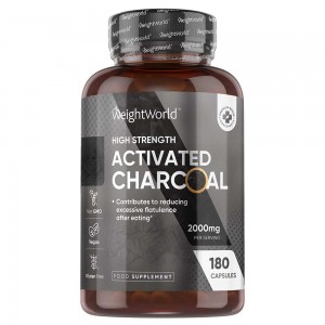 Bottle of WeightWorld Activated Charcoal Capsules