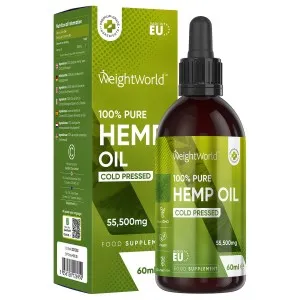 Bottle of WeightWorld's Hemp Oil