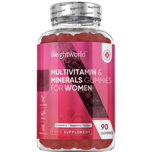 Women Multivitamin Gummies  90 Berry-Flavoured Gummies  1.5-Month Supply  WeightWorld
