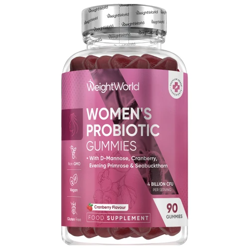 Women's Probiotic Gummies  4 Billion CFU 90 Gummies  WeightWorld