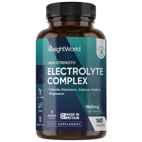 Electrolyte Complex Tablets  1860mg 180 Tablets  WeightWorld