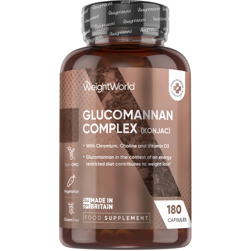 Glucomannan Complex  3000mg 180 Capsules  WeightWorld