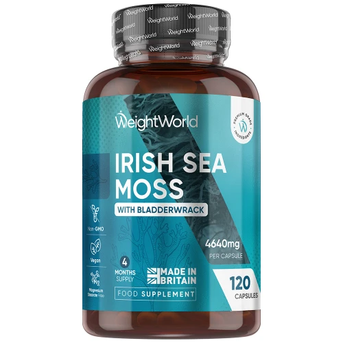 Irish Sea Moss  4640mg 120 Capsules  WeightWorld UK