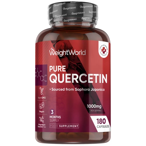 Quercetin Supplement - 1000mg 180 Capsules - 3-Month Supply