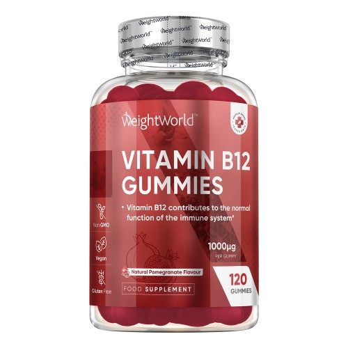 Vitamin B12 Gummies  120 Gummies  For Your Immune Support  WeightWorld UK