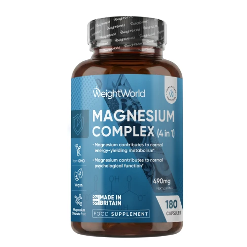 Magnesium  (4 in 1) Complex  490mg 180 Capsules  WeightWorld