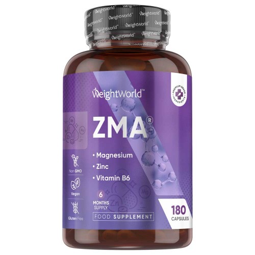 ZMA Capsules  180 Capsules  6-Month Supply  WeightWorld