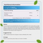 Nutritional information of our magnesium citrate capsules