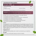 Nutritional information of our Vitamin A tablets